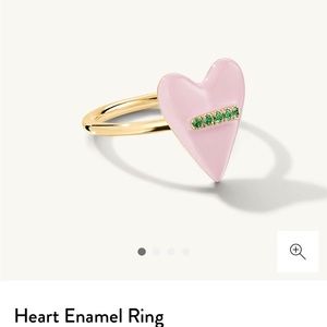 Mejuri Heart Enamel Ring